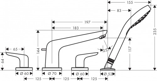 Hansgrohe Novus 71333