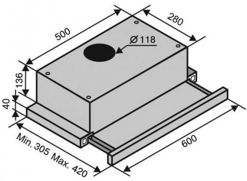 VENTOLUX Garda 60 WH 700 Slim