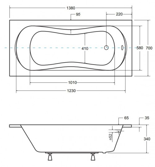 Besco Aria Prosafe  138x70 см