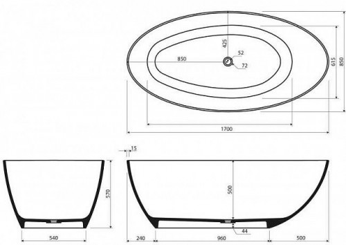 Marmorin Cleo 170x85