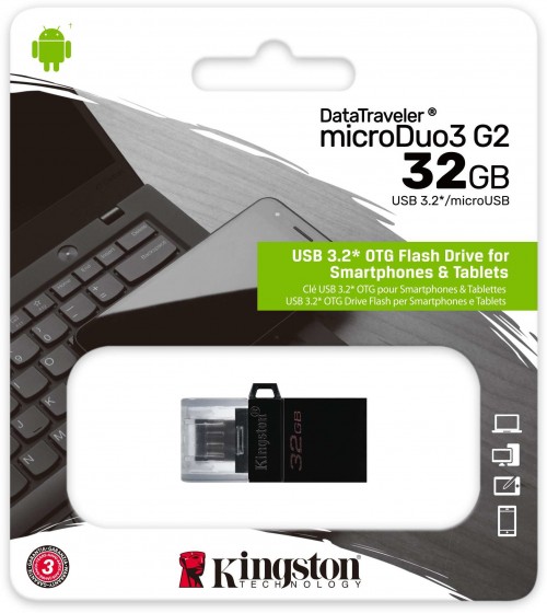 Упаковка Kingston DataTraveler microDuo 3.0 G2 32Gb