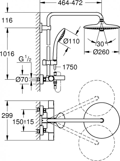 Grohe Vitalio Joy System 260 27860001