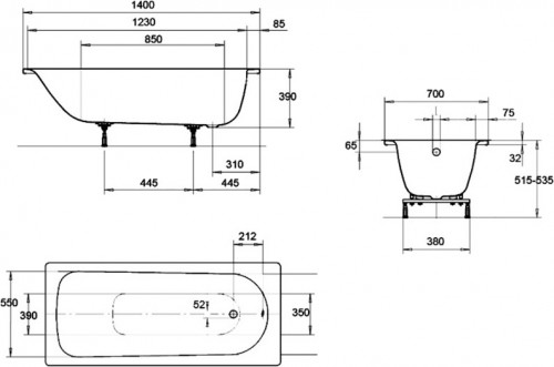 Kaldewei Eurowa 140x70