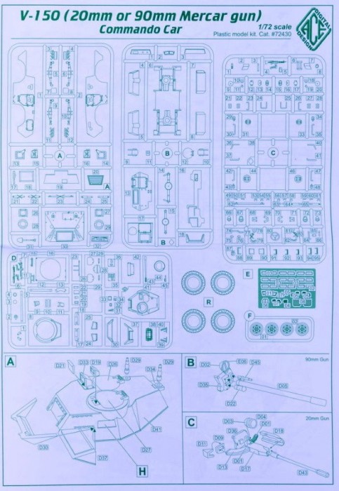 Ace V-150 Commando AC w/20mm Cannon (1:72)