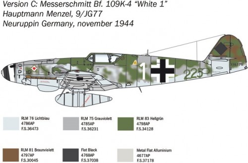 ITALERI Bf 109 K-4 (1:48)