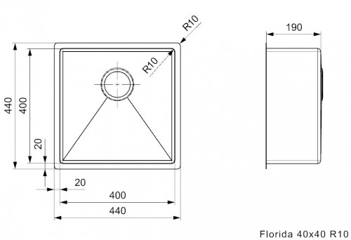 Reginox Florida 40x40 R26274