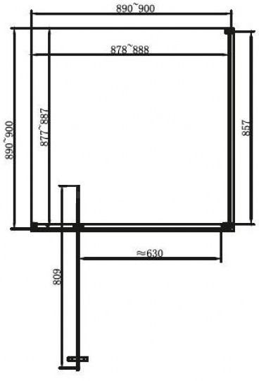 Dusel DL198BP+DL196BP Paint 90x90