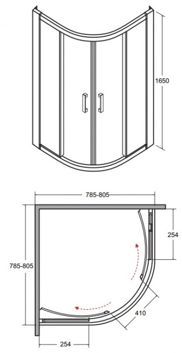 Besco Modern 80x80 MP-80-165-C