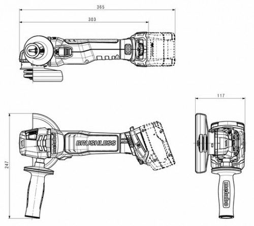 Metabo W 18 LT BL 11-125