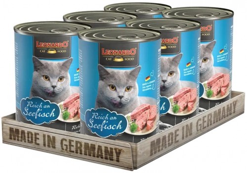 Leonardo Adult Canned with Fish 400 g 6 pcs