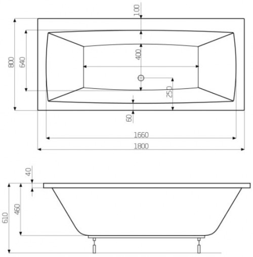 Roca Vita 180x80 A24T080000