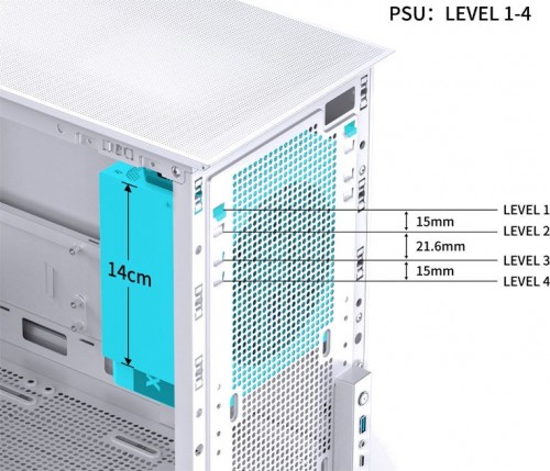 Jonsbo D31 Mesh Screen White