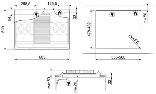 Smeg SRV572XG