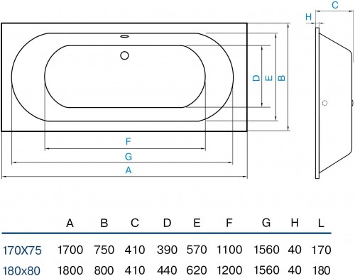 Koller Pool Dakota Double 170x75