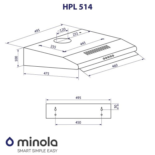 Minola HPL 514 WH