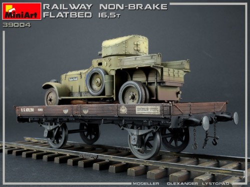 MiniArt Railway Non-Brake Flatbed 16.5 T (1:35)