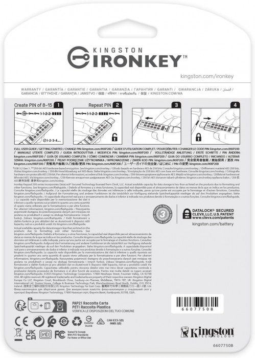 Kingston IronKey Keypad 200C 128Gb