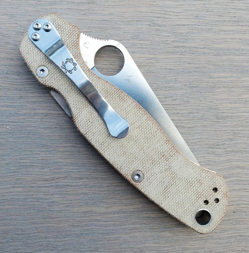 Spyderco Para-Military 2 CruWear Micarta