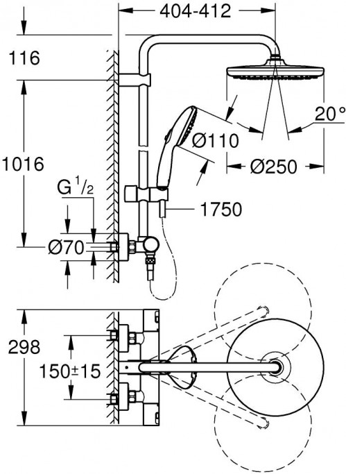 Grohe Vitalio Start System 250 26677001