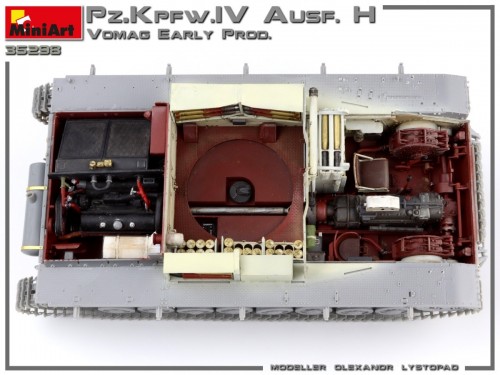 MiniArt Pz.Kpfw.IV Ausf. H Vomag Early Prod May 1943 Interio