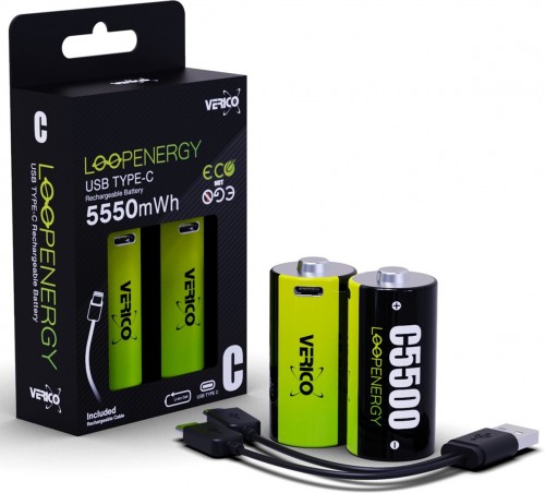 Verico 2xC 3700 mAh USB Type-C