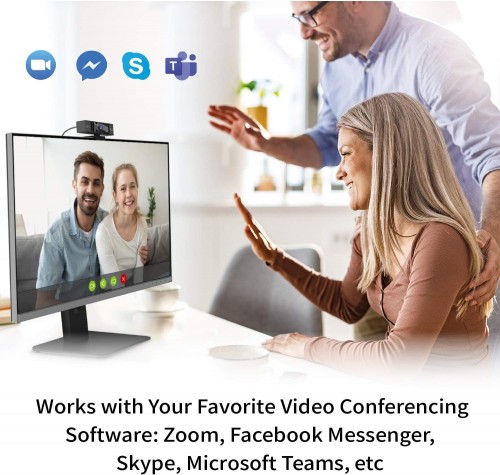 j5create USB 4K ULTRA HD Webcam with 5x Digital Zoom Remote