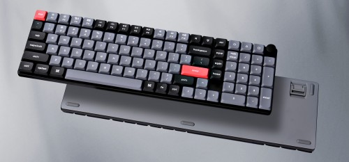 Keychron K17 Pro White Backlit Blue Switch