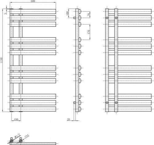 ARTTIDESIGN Grasse 500x1130 GR.12.50.113.W