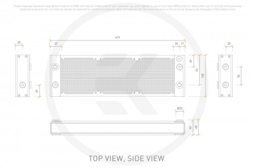 EKWB EK-Quantum Surface P360M X-Flow - White