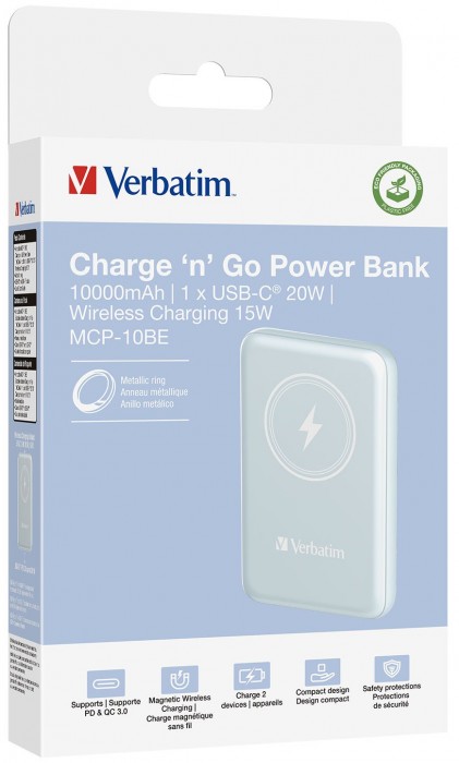 Verbatim 10000 Magnetic Wireless Power Pack