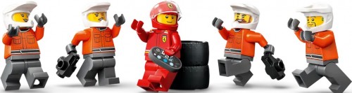Lego F1 Pit Stop and Pit Crew with Ferrari Car 60443