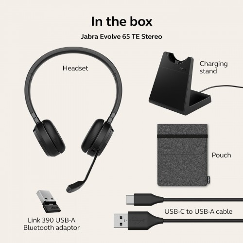 Jabra Evolve 65 TE Link 390a MS Stereo Stand