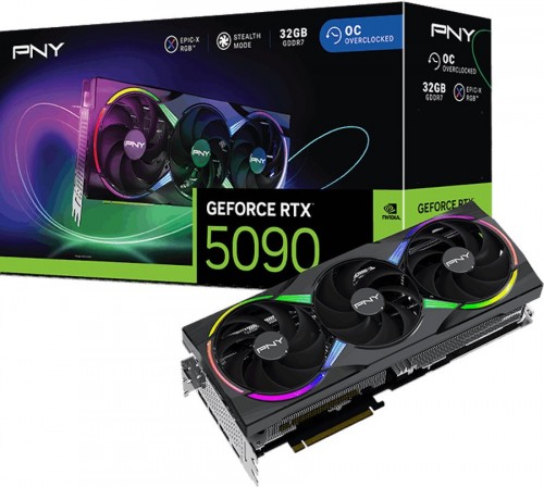 PNY GeForce RTX 5090 ARGB EPIC-X RGB OC Triple Fan