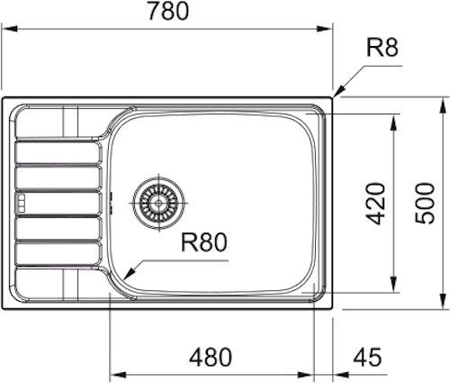 Franke Spark SKL 611-78 XL 101.0716.716