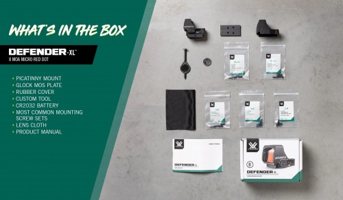 Vortex Defender-XL 8 MOA Red