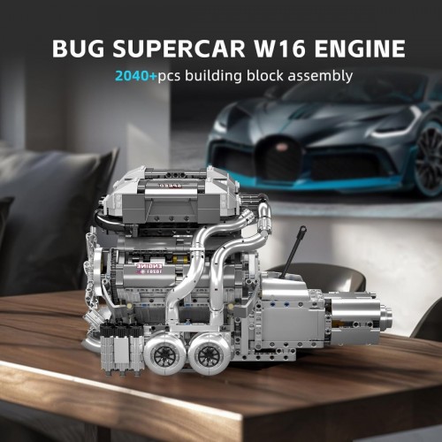Mould King Bug Supercar W16 Engine Plus Transmission 10201