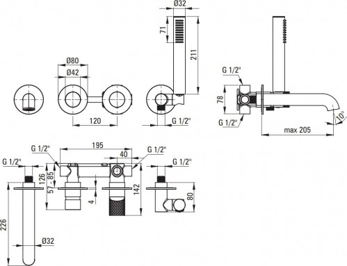 Deante Silia Hexa BHS F18P