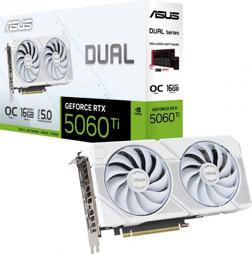 Asus GeForce RTX 5060 Ti Dual 16GB OC White