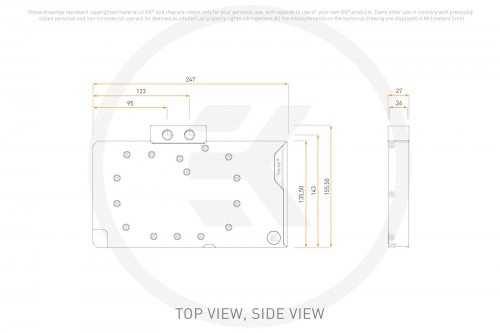 EKWB EK-Quantum Vector3 TUF RTX 5090 - Plexi