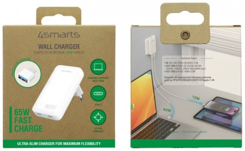 4smarts FlatPlug Slim Dual 65W GaN