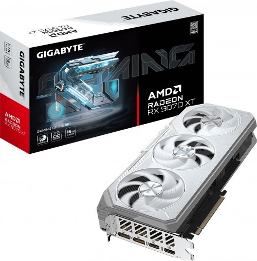Gigabyte Radeon RX 9070 XT GAMING OC ICE 16G