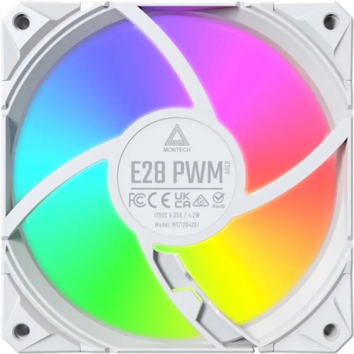 Montech E28 ARGB 3 in 1 White