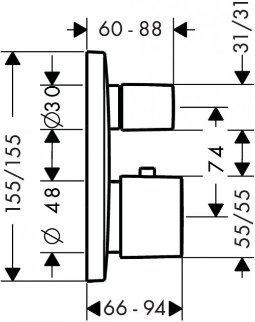 Чертеж с размерами