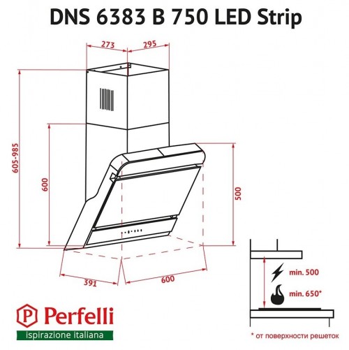 Perfelli DNS 6383 B 750 BL LED Strip