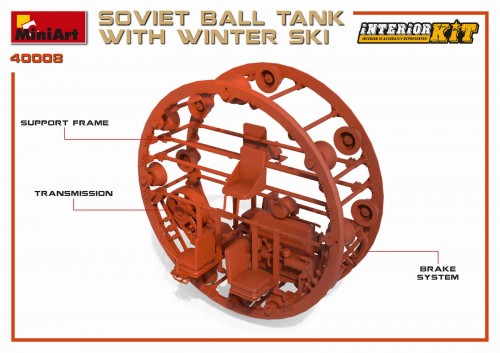 MiniArt Soviet Ball Tank with Winter Ski (1:35)