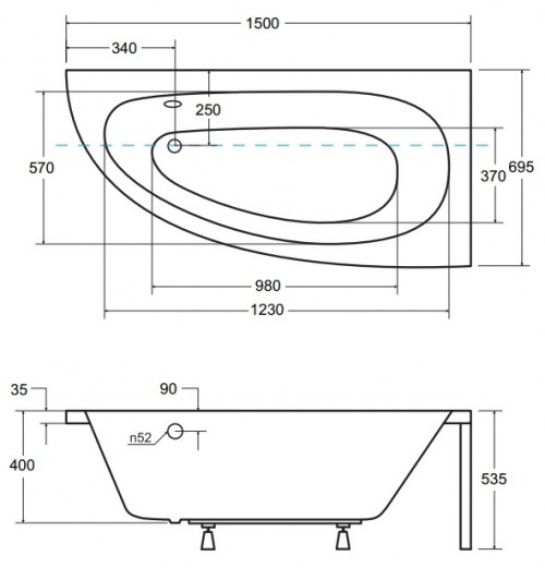 Besco Milena  150x69.5 см