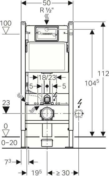 Geberit Duofix Delta 458.126.00.1