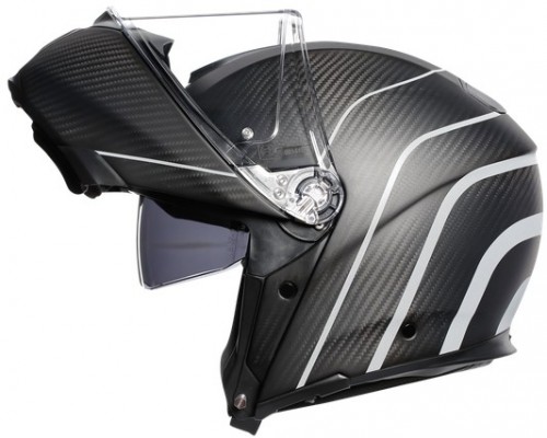 AGV Sportmodular REFRACTIVE CARBON/SILVER