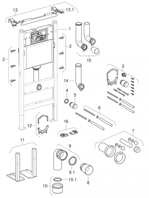 Geberit Duofix 458.120.11.1 WC