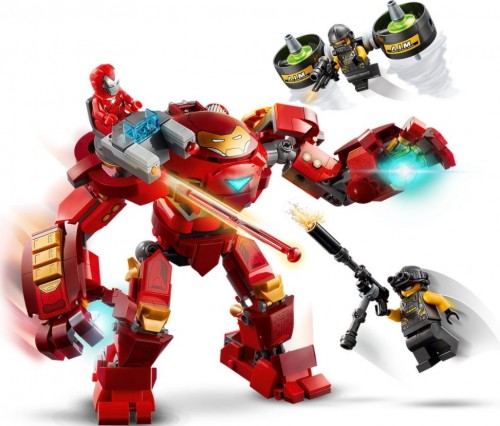 Lego Iron Man Hulkbuster versus A.I.M. Agent 76164